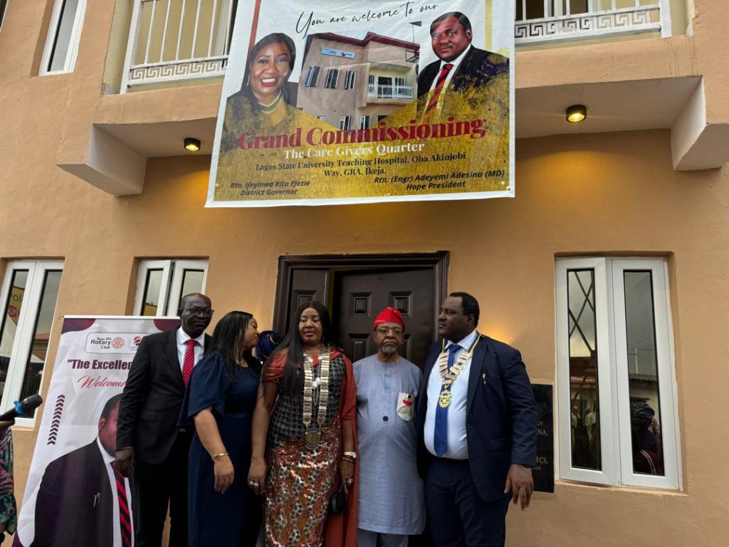 Care-givers home built and donated to LASUTH by Rotary club of Ikeja GRA